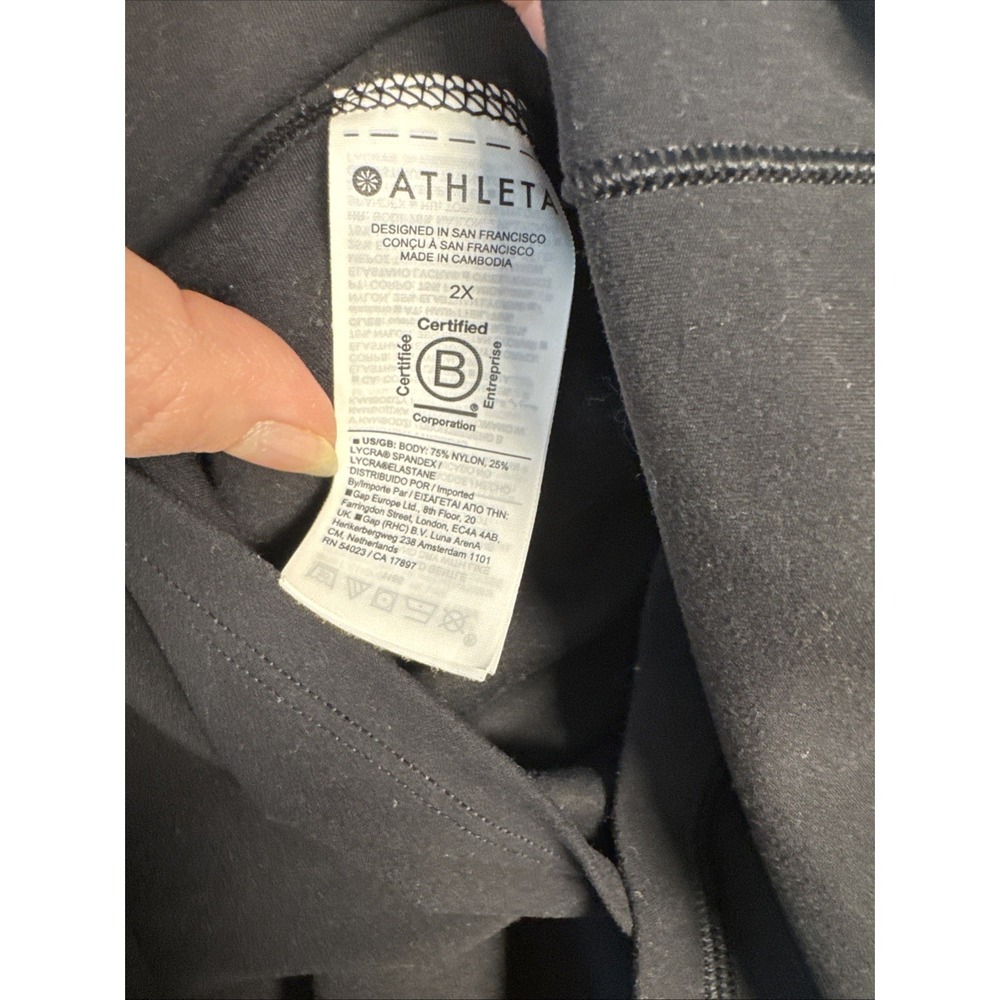 Athleta Salutation Stash Pocket 16.5 Skort Women's 2X Plus Black Activewear - Picture 8 of 8